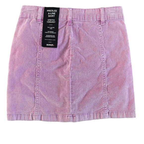 Girls Lavender Corduroy Mini Skirt - Picture 2 of 4